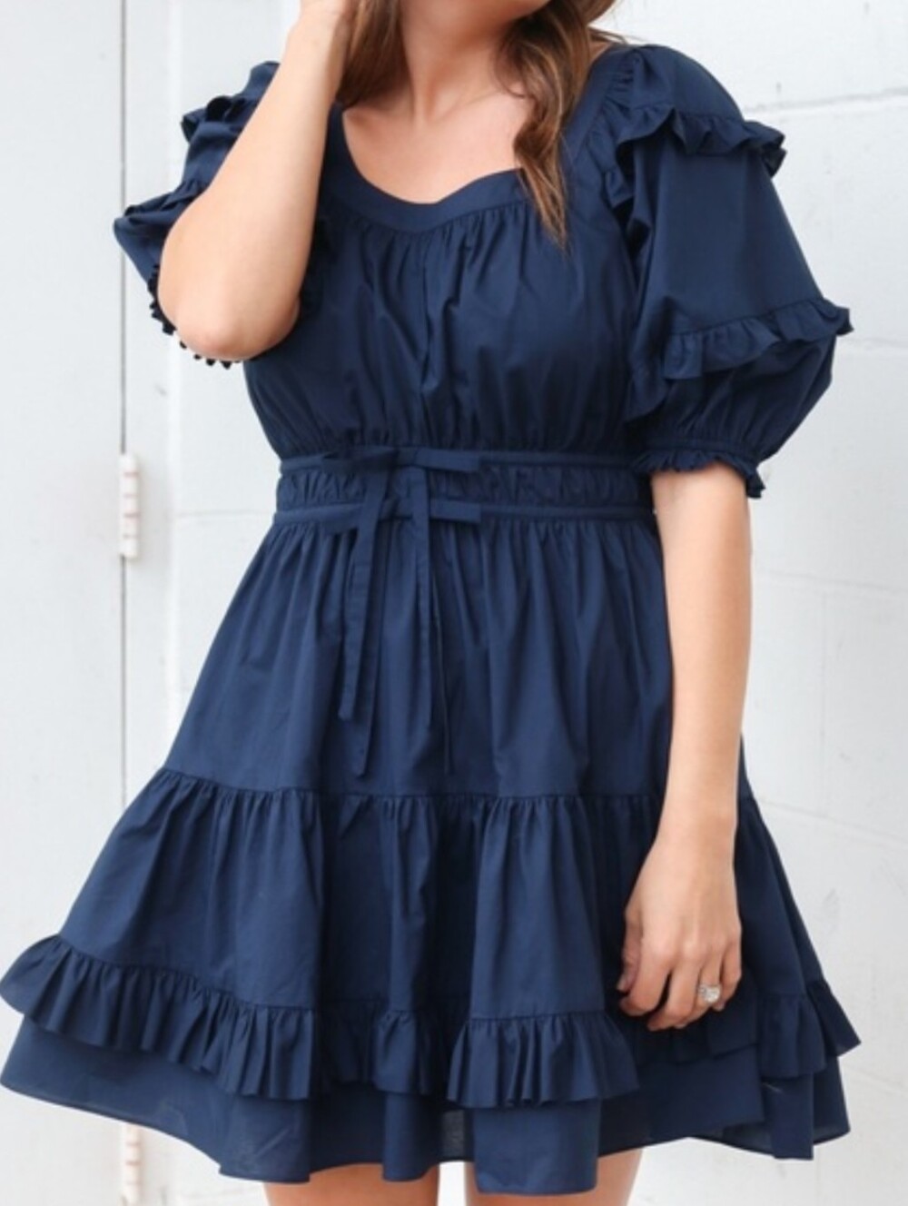 EUC Anna Cate Aurora Dress in Navy